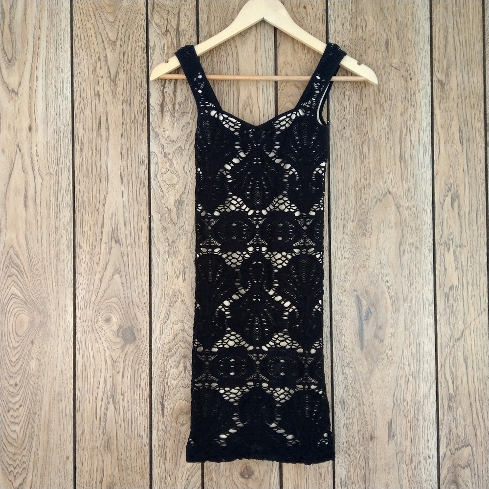 Intimately Free People Black Tank Medallion Dress